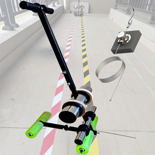 URJWAN Bodenmarkierungswerkzeug, Bodenbandapplikator, FüR BodenmarkierungsgäNge, Bandklebemaschine, Lager, Spielplatz, SportgeläNde Mit Zeichenkreis-Set
