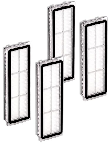 (4 Stück) HEPA-Filter kompatibel mit Dreame L10s Ultra, L10s Pro, L10 Ultra, Z10 Pro, S10, S10 PRO, S10 PLUS, B101CN, 1C, W10, X10+, L10 + plus, Z10 pro, D10 PLUS, Ersatz Filter für Xiaomi X20+, X10+