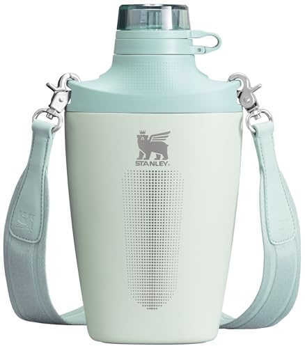 Stanley Cross Bottle, 650 ml Travel Bottle with Jacquard Strap, Leak-Proof Tritan Lid with Removable Straw, Recycled Stainless Steel, Double-Walled Vacuum Insulation
