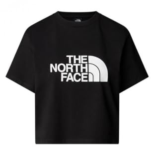 The North Face S/S Easy Relaxed Cropped T-tröja för kvinnor Tnf Black XXL