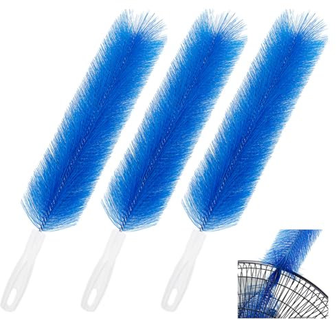 HOBBIESAY 3 plumeros de 42,5 cm de largo, plumero flexible, plumero de plástico, cabezal de microfibra, cepillo de techo para la limpieza del polvo de la habitación