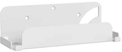 Kleagary Game Console Wall Mounted Holder Bracket for Switch/Host Handle Hanger Wall Mount Storage Rack White