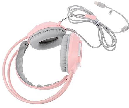Uonlytech Casque De Jeu Stéréo Filaire avec Microphone Écouteurs Fermés Design Chic Et Confortable Parfait pour Pc Et Gaming