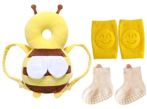 Soporte para la Cabeza del Bebé,Cojín de Protección para la Cabeza del Bebé,Protector de Cabeza,Almohada Protección para la Cabeza del Bebe,Ajustables Anti-Caídas Almohada,para Gatear y Camina