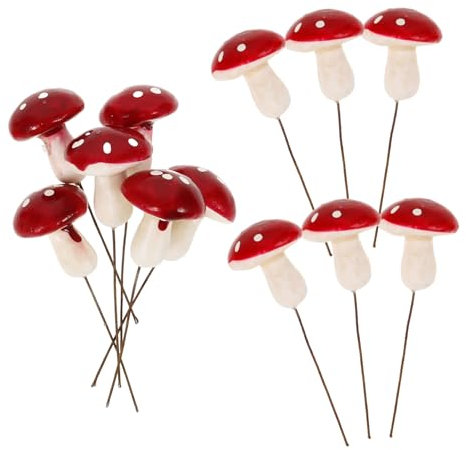 SHINEOFI 12stücke Pilz Garten Stecker Garten Dekoration DIY Handwerk Schaumstoff Pilz Form Stecker Für Außen Gartenstecker Dekoration