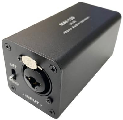 Quystetes ReduccióN de Ruido del Aislador de Audio, Elimina el Ruido Actual, Caja de ConexióN una DI, Aislador de Audio del Mezclador XLR 6.5, MAI-130 Mono