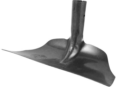 VICASKY Pala Per Letame in Metallo Multiuso Testa in Acciaio Al Manganese 30cm Per Pulizia Stalle Bovini e Cavalli Utensile Raschiatore Resistente Per Cortile Agricolo