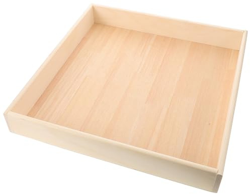 Gatuida Wooden Sandbox Tray Compact Indoor Outdoor Sandpit Play Table S Sand Box Storage Tray for Organized Play Areas