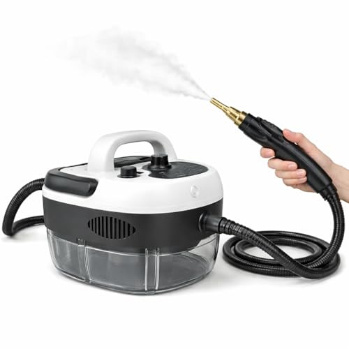 Pulitore a vapore ad alta pressione SteaMax – rimuove grasso, sporco e germi | Getto potente, multi-superficie, riscaldamento rapido e senza prodotti chimici