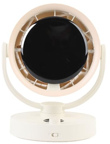 HELEVIA Ventilatore Circolatore D'aria da Tavolo, Potente Motore Turbocompresso 100 Impostazioni di velocità Silenzioso 25 DB, con Display a LED e Oscillazione di 90 Gradi, per Camera