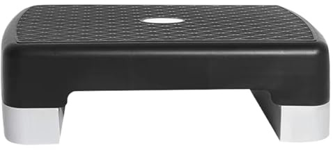 Fitness Step Board - Höhenverstellbarer Stepper Für Cardio & Aerobic | 45 cm rutschfeste Fitnessgeräte Zuhause, Indoor-Workouts & Core-Training | Stabiles Trainings-Equipment Damen & Herren