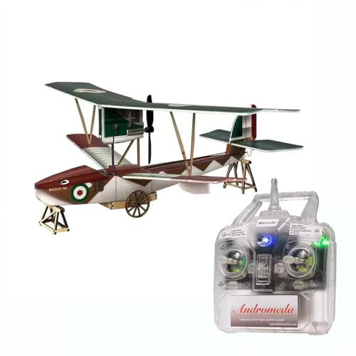 RCXTechPro MinimumRC M5 RC Flugzeug, Gyro-stabilisiert 4CH Ferngesteuertes Flugzeug Starrflügler Wasserflugzeug Outdoor Für Erwachsene, Anfänger (Gas Links / 3 Batterie)