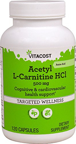 Vitacost Acetyl L-Carnitine HCl, 500 mg, 120 Capsules