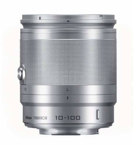 Nikon 1 Nikkor - Objetivo (VR 10-100mm, 1:4-5,6, PD-Zoom), Plata