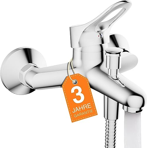 EISL NI023VECR Verona Miscelatore, deviatore monoleva da Tirare, Rubinetto per Vasca da Bagno, Cromato, Cromo