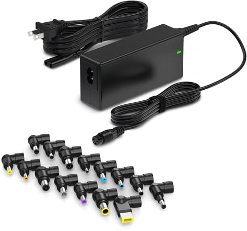 Belker 65w 45w Universal Laptop Charger AC Adapter Power Supply Cord Compatible with Dell Hp Asus Lenovo IBM Acer Toshiba Samsung Sony Compaq Fujitsu LG JBL Notebook Chromebook Ultrabook