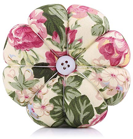 Cikonielf Nähnadel Nadelkissen Pin Kissen Armnadelkissen Handgelenk Nadelkissen Wrist Wearable Pumpkin Pincushion Form Nadelkissen für DIY Nähen Handwerk (#4)