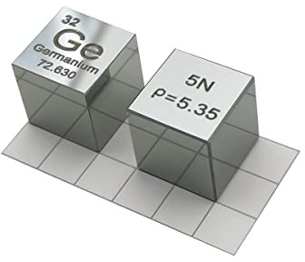 嘉信誉 Germanium (Ge) Dichtewürfel, Laborqualität, präzise über 99,9% hochrein, verwendet für Laborversuche, persönliche Hobbys und Sammlungen (Größe: 10 mm, Farbe: poliert)