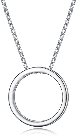 DAOCHONG 925 Sterling Silber Geometrische Formen Halskette Dreieck/Rechteck Anhänger Halskette für Frauen Schmuck Geschenke