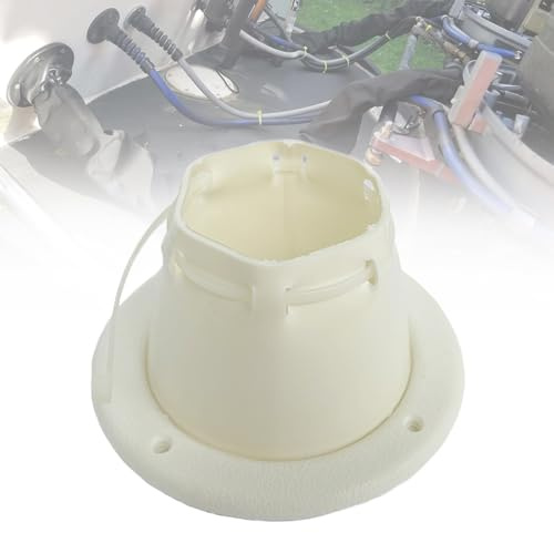Marine Cable Boot – Fils de direction de tableau arrière de bateau pour protéger les conduites de carburant (blanc, 8,1 cm ID)