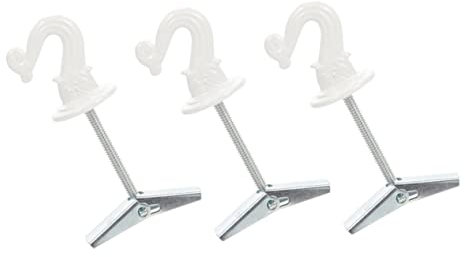 Hohopeti 3stücke Zinklegierung Deckenhaken Zum Einschrauben Für Pflanzen Windspiele Wohnkultur Wandbefestigung Haken