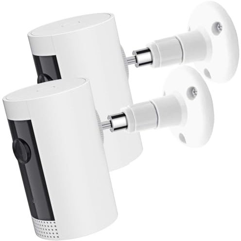 2Pack Camera Wall Mount, Compatible with Ring Stick Up Cam Battery/Plug-in/Camera Pro Battery/ Indoor Cam (1st Gen), 360 Degree Adjustable Mount Bracket for Outdoor Indoor Camera
