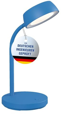 Maul MAULabby Lámpara de escritorio LED | Pequeña lámpara de escritorio con soporte, moderna lámpara de mesa para escritorio, oficina, lámpara LED flexible con luz LED blanca cálida de 3000 K, color