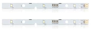 AYHYHLJZJ - Juego de 2 barras luminosas LED para refrigeradores Rongsheng/Hisense E349766 MDDZ-162A 1629348 12 V CC 2 W. Compatible con Refrigeradores Kenwood KIFF5017 Y KIFF5020