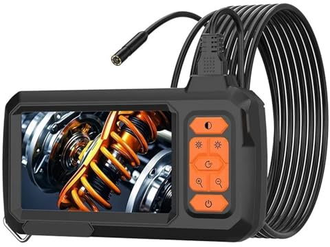 Boreskop Endoskopkamera 1080P 8mm Enkel Dubbellins 100M Kabel 4.3'' IPS-skärm Rör(20m)