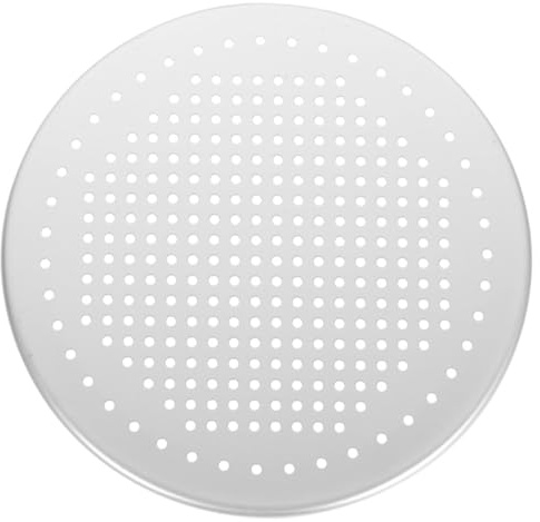 LOLIPPYY Molde para Hornear Pizza Redondo Agujeros de Aluminio, Adecuado para Horno y Pasteles Caseros