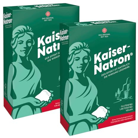 Kaiser Natron Pulver 1 x 250g (2er Pack) | Reines Natriumhydrogencarbonat für Küche und Haushalt, Pulver, Glutenfrei, Vegan, Laktosefrei