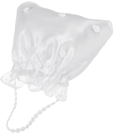 PACKOVE Borsa da Sposa Bianca in Satin con Decorazioni Floreali per Wedding Day, Borsetta Raffinata per Bride e Flower Girl, Design Charming e Dimensioni Compatte
