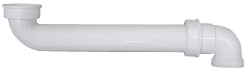 Schläfer 439406 | Sifone Lavandino con Doppia Curva di Scarico Salvaspazio Sottolavello, Raccordo di Scarico per Sifone, Attacchi Standard 1 1/2, Tubo 40mm