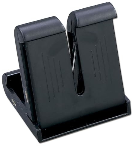 ARCOS Afilador Profesional de Bolsillo para Afilar y Pulir Cuchillos. Fabricado en Plástico y Metal. Color Negro