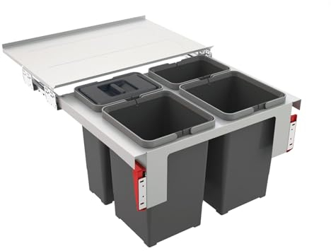Franke Kitchen Systems Sorter von Abfällen Garbo 60–4 121.0200.676, 56,2 x 39,9 x 36,0 cm, Grau