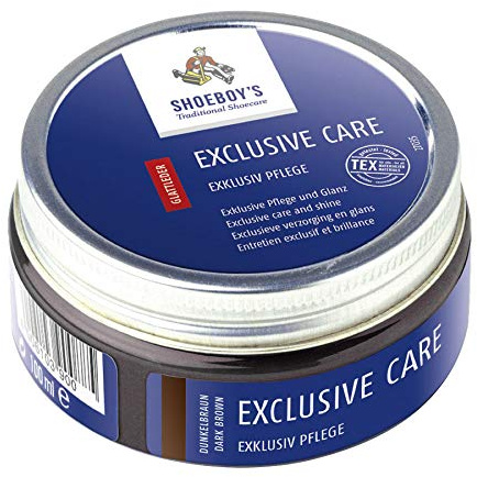 Shoeboy's Exclusive Care - edle Schuhpflegecreme für hochwertige und empfindliche Glattleder, dunkelbraun, 1er Pack (1 x 100 ml)