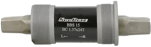 SunRace Unisex Bbs15 Bottom bracket, Black, 129mm UK