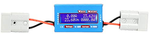 Watt Meter 0-100A 0-60V DC Power Analyzer High Precision Watt Volt Amp Energy Meter Analyzer Tool, Electronic Components
