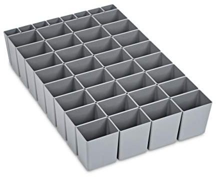 aidB NextGen Einsatzkasten Set 1/32 Unterteilung, 600 x 400 x 120 mm, ideal als Einsatz für Schubladen und NextGen Euroboxen