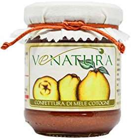 Confettura mele cotogne. Vasetto da 230 gr. Confettura artigianale prodotta da Venatura, a Palmadula, Sassari. Sardegna