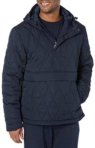 Amazon Essentials herr återvunnen polyester anorak puffer, marinblå, Large