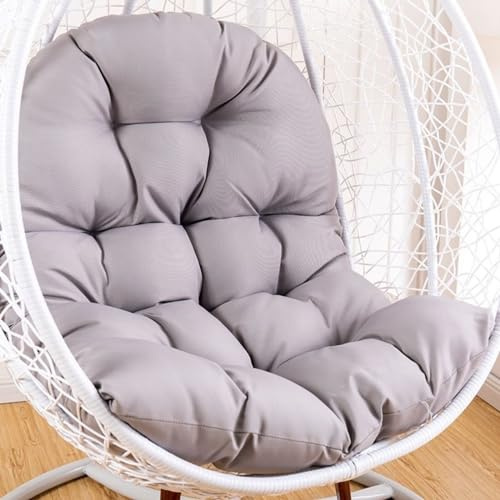 Coussin de chaise en forme d'oeuf,Coussin de chaise suspendu,coussin de chaise en rotin,oreiller intégré,Diverses options de couleur,Convient pour les jardins extérieurs, les balançoires intérieures