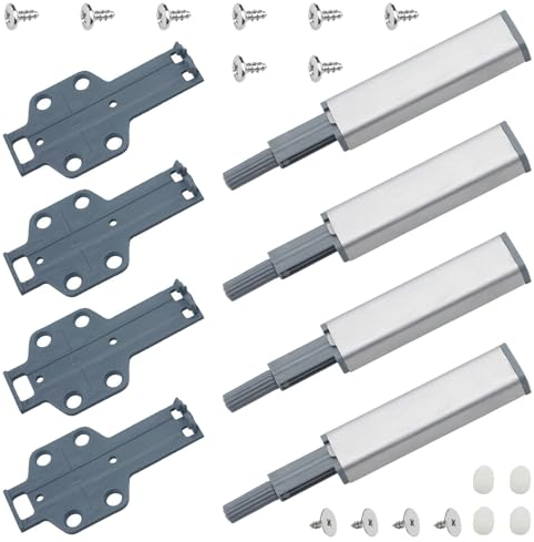ANBOO 4 Stück Drucktüröffner Türdämpfer passend als Ersatzteil für IKEA BESTA Schrank Push to Open Türen Tip On