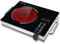 DISHENGZHEN Piano Cottura Elettrico, Fornello Elettrico in Ceramica da 3500 W, Piano Cottura a Induzione Portatile, Riscaldamento in 5 S con Timer, Schermo LED, Pannello in Un Pezzo per Una Facile