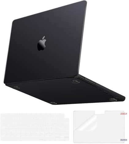 MOSISO Kompatibel mit MacBook Pro 16 Zoll Hülle M5 M4 M3 M2 M1 2026-2021 | Ultradünn Original Farbe Hartschale&Tastaturschutz&Displayschutz A3429 A3428 A3403 A3186 A2991 A2780 A2485,Space Schwarz Klar