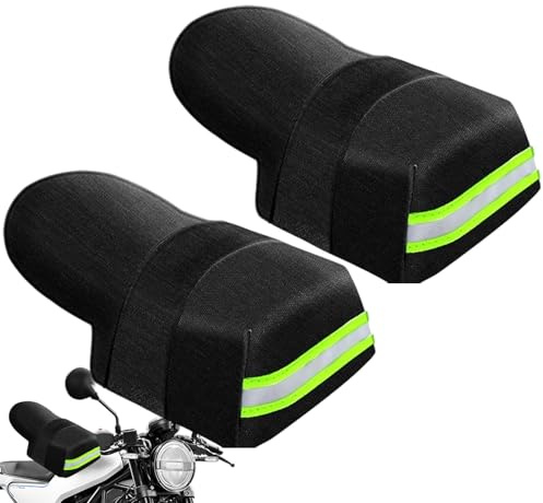 Bike Handlebar Mittens | Oxford Waterproof Motorcycle Handlebar Gloves,Handlebar Cover, Warm Windproof Winter Motorcycle Gloves For Motorcycles, Electric Vehicles