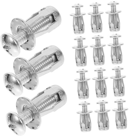 jojofuny 20pièces à Cavité Métalliques Pour Creuses Muraux Avec Écrous Pétales Fixations Pour Applications De Creux
