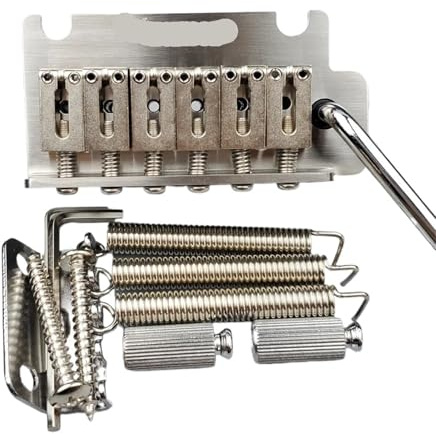 For KAY-NES 2 Point Electric Guitar Tremolo System Bridge With All Stainless Steel/Brass Block And Saddle KY06S(KY06S-SS)