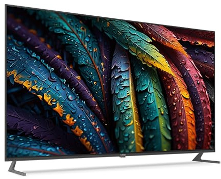 TechniSat TV 55 UHD - 55 Zoll/139 cm 4K/UHD Smart Fernseher | Triple Tuner, WLAN, Streaming Apps, Bluetooth, USB Recording, Timeshift, 2 x 10 Watt, Schwarz