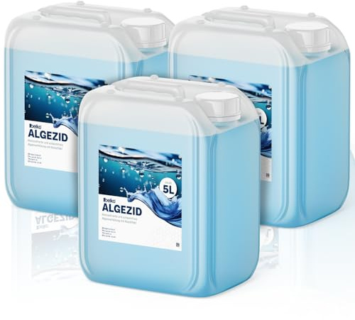 Belko® 15L Pool Algizid Algenverhütung flüssig - Präventives Anti Algenmittel für Schwimmbad & Pool und Whirlpool - gegen Algen, Algezid Poolklar Chlor Ergänzung